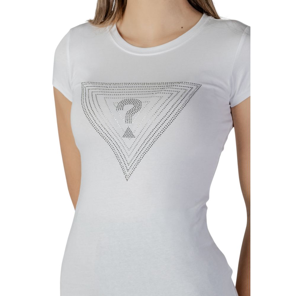Guess T-Shirt aus weißer Baumwolle